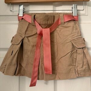 Janie and Jack girl’s tan corduroy skirt